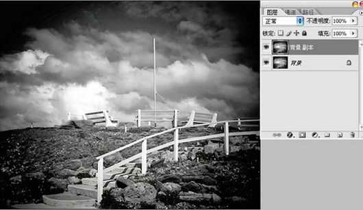 Photoshop滤镜为照片添加下雨效果(1)