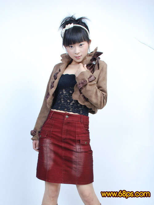 Photoshop打造漂亮的古典花饰美女(1)
