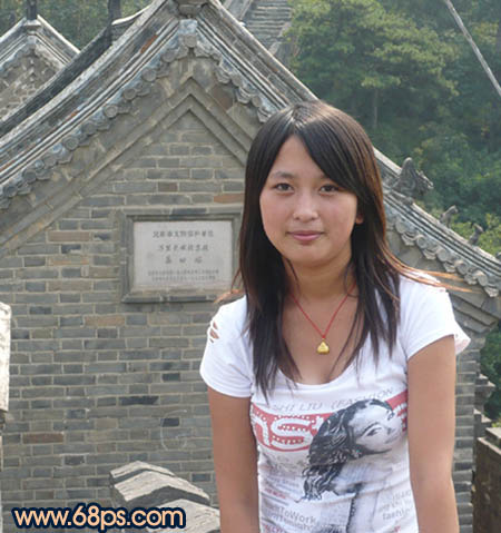Photoshop给偏灰的人物照片润色(1)