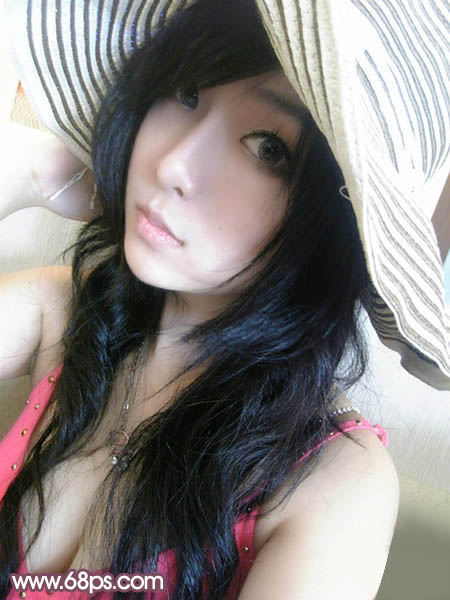 Photoshop调出照片柔美的灰紫色(1)
