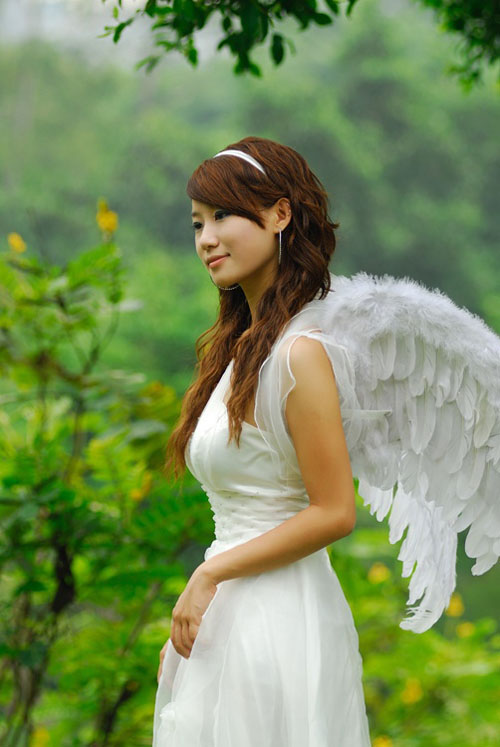 PhotoShop打造双生花天使MM