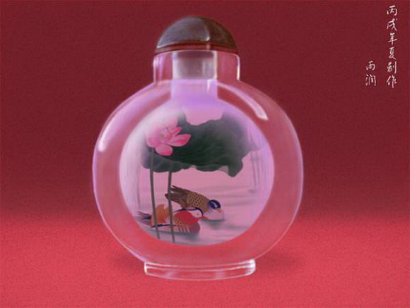 Photoshop鼠绘晶莹的水晶鼻烟壶(1)