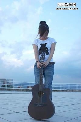 Photoshop如何给人物照片加上柔和的彩霞光辉(1)