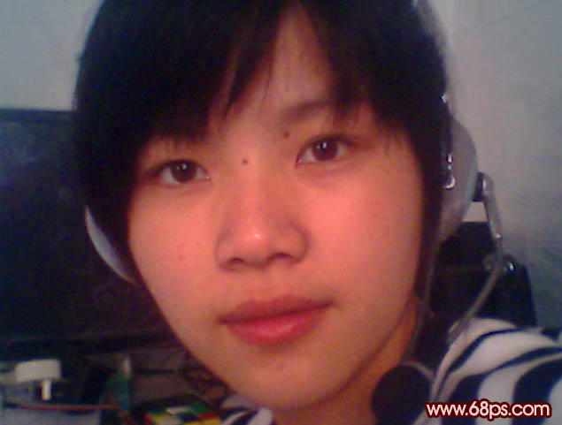 Photoshop还原人物的水晶质感肤色(1)