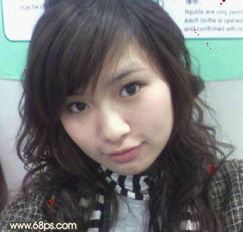 Photoshop给杂色较多的人像图片艺术美化(1)