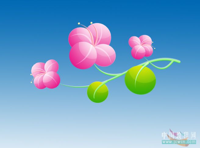 Photoshop手绘入门教程：简单绘制一朵漂亮的小花(1)
