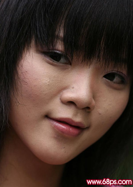 Photoshop给美女脸部精细磨皮(1)