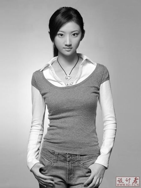 Photoshop简单给黑白人像上色(1)