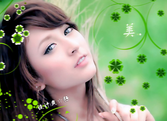 Photoshop把普通女孩变清幽美女(1)