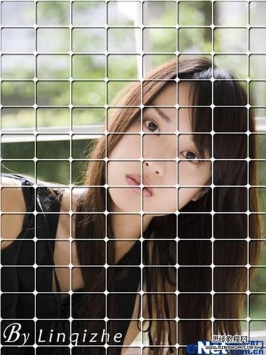 Photoshop轻松制作窗格效果