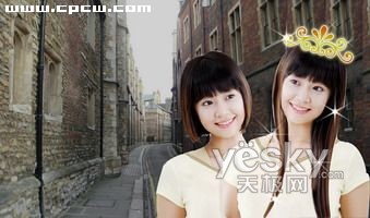 巧用Photoshop为短发MM接长发的秘密