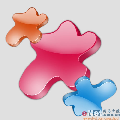 Photoshop制作漂亮的3D卡通按钮