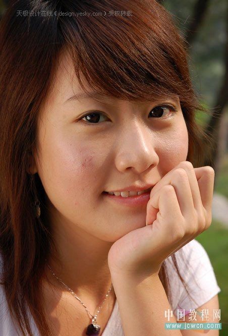 Photoshop照片处理：水灵灵的美女