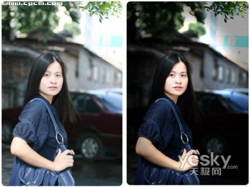 用Photoshop的曲线处理暗角打造时尚大片