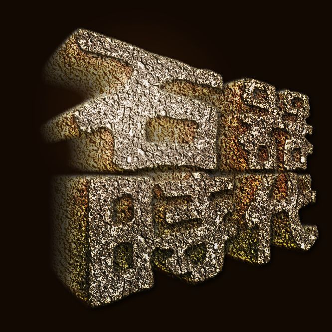 Photoshop制作超酷3D透视字