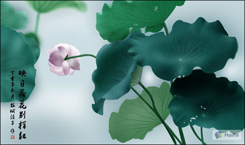 Photoshop鼠绘教程精美荷花