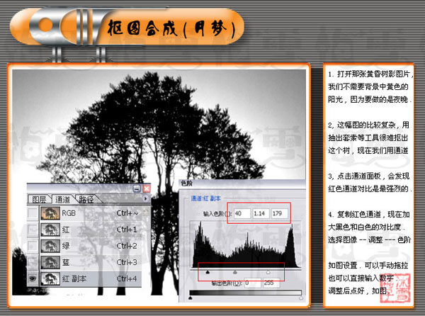 Photoshop通道抠图合成