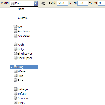 Photoshop CS2的变形转换
