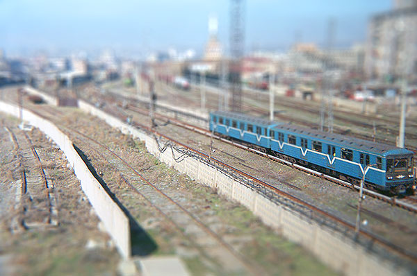 用Photoshop建立微缩景观效果