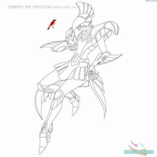 Photoshop为漫画漫画线稿上色：圣斗士