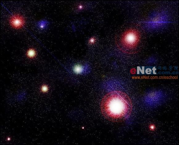 Photoshop教你制作美丽魔幻星云