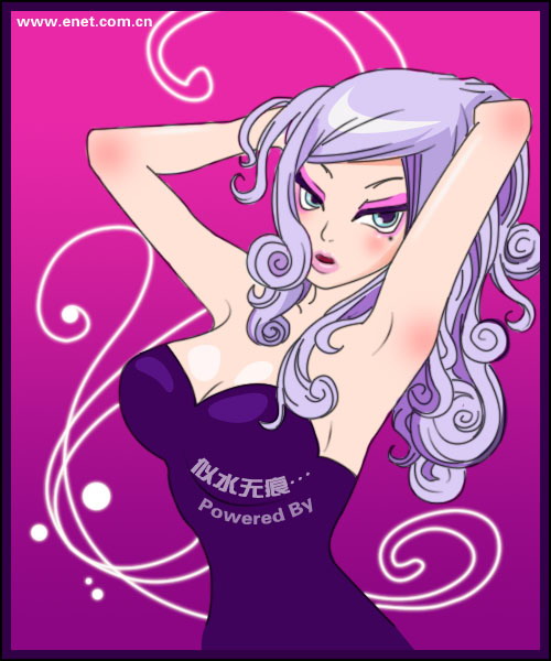 用Photoshop打造超性感美女插画
