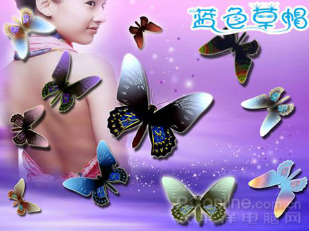 用Photoshop绘制漂亮蝴蝶效果