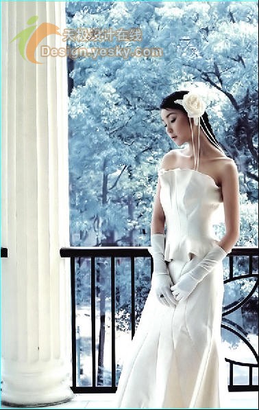 Photoshop为婚纱照片做润色效果处理