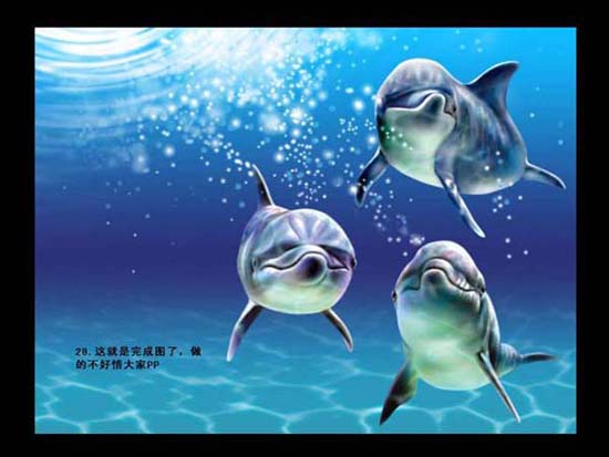 海的徜徉 Photoshop精心打造海与海豚