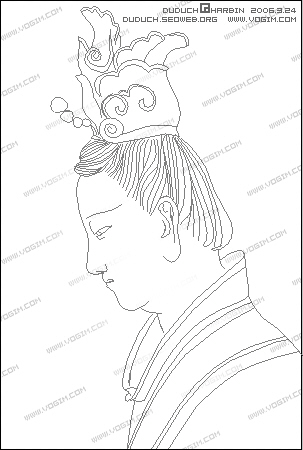 Photoshop路径工具模仿白描工笔画