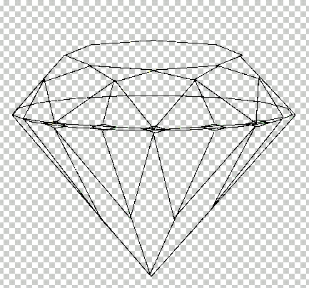 Photoshop教程 画钻石