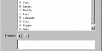 Dreamweaver4.0 快捷键自己DIY