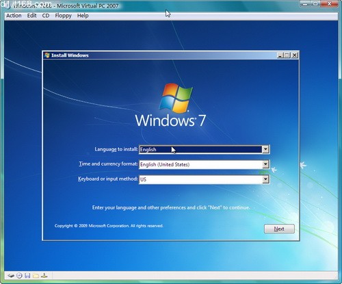 Windows7 Build7068安装全过程及细节分析