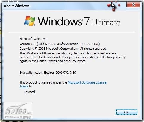 Win 7只有一个beta 正式版最快明年底问世
