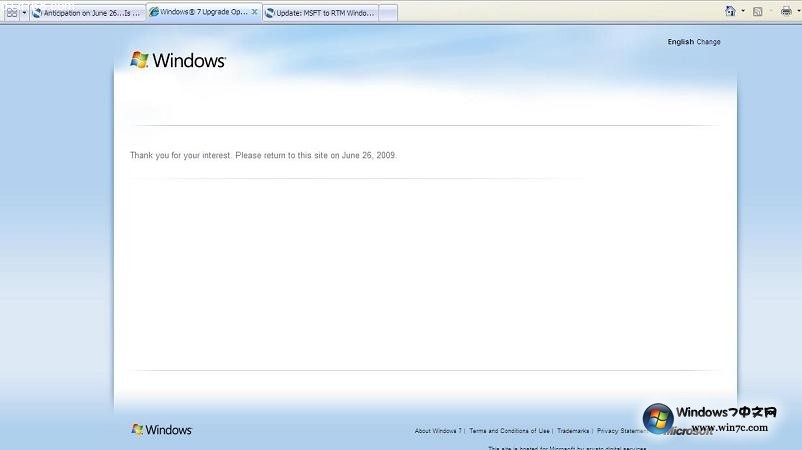 微软周五将启动windows7upgradeoption.com