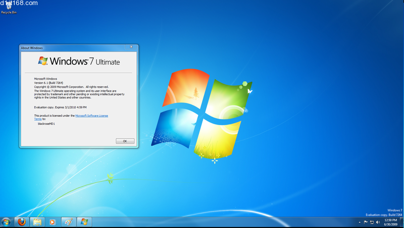 【截图】Windows 7 build 7264 泄露