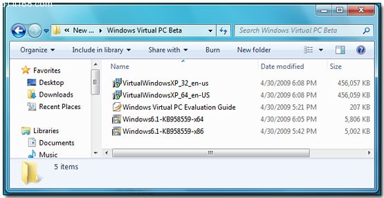 详解微软Windows 7 RC中的 XP 模式