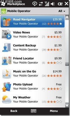微软公布Windows Mobile 6.5在线商店程序截图