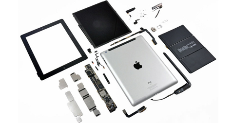 三星面板大容量电池A5X处理器 新iPad拆解详解