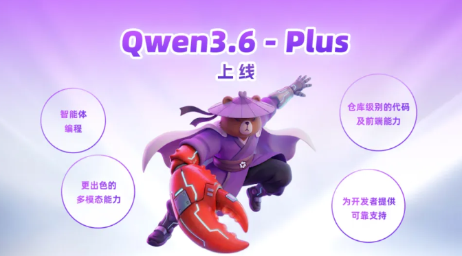 阿里Qwen3.6-Plus发布：原生多模态加持，百万上下文重塑编程体验