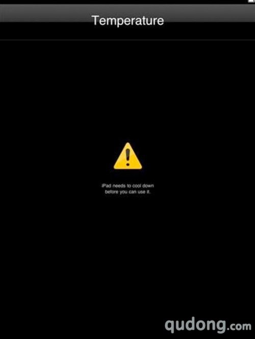 苹果iPad用户反映机器过热要求关机