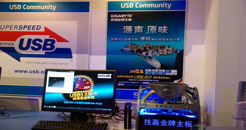 Intel不着急 IDF主板厂商秀USB3.0设备