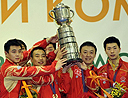 中国男队5连冠 第17次捧起斯韦思林杯