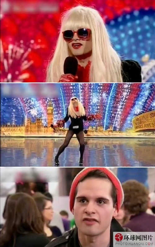 2010年英国达人第二场海选首播！男版“Lady Gaga”——Maxxie Oliver热舞Poker Face和Bad Romance吓到Simon震撼全场！