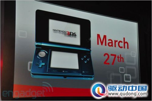 售价249美元，任天堂3DS游戏机3月27日正式发售