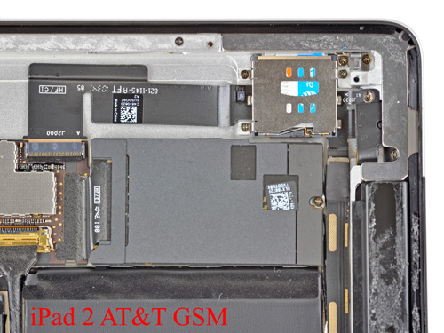 iPad2 3G拆解 与iPhone4采用相同通信方案