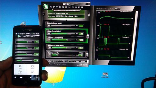 微星玩无线超频 手机Android程序遥控PC
