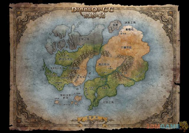 《暗黑3》场景地图资料 地表区随机变化不大