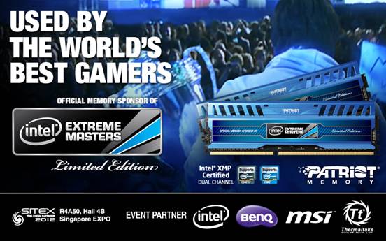美商博帝将与Intel Extreme Masters参加SITEX 2012
