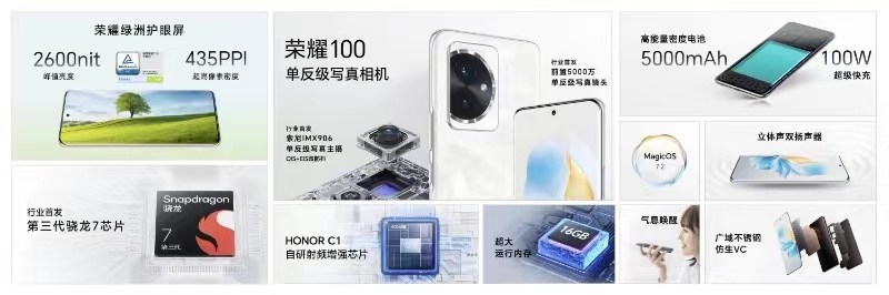 昨夜今晨：荣耀100系列、OPPO Reno11系列、红魔9 Pro系列新机发布